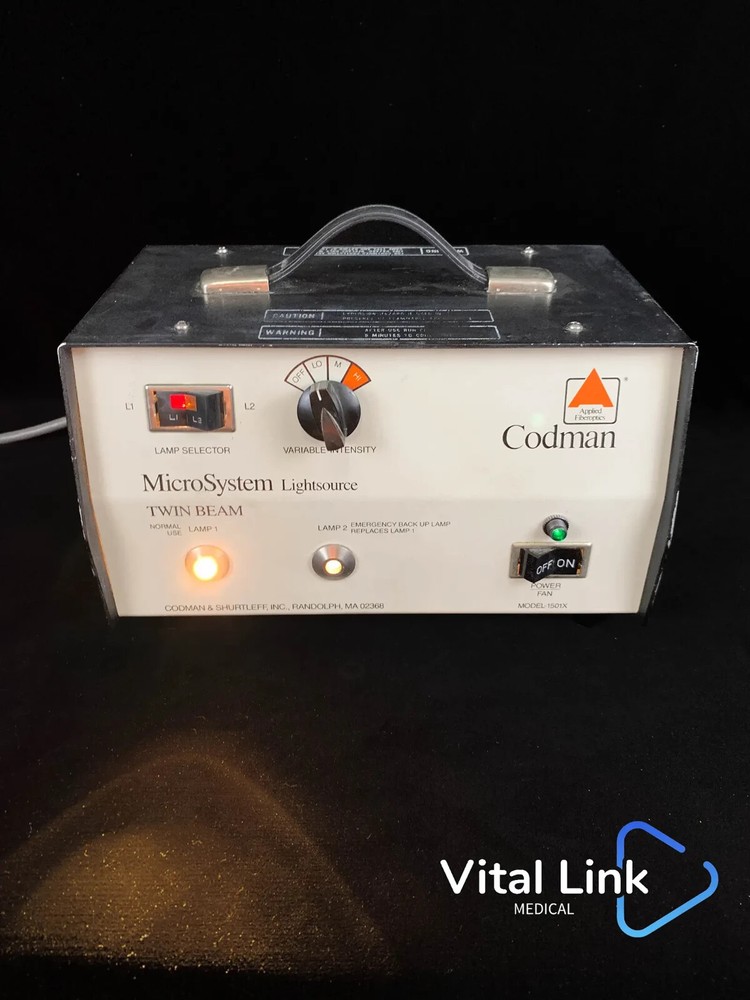 Codman MicroSystem Light Source Twin Beam Model 1501X 24-3054