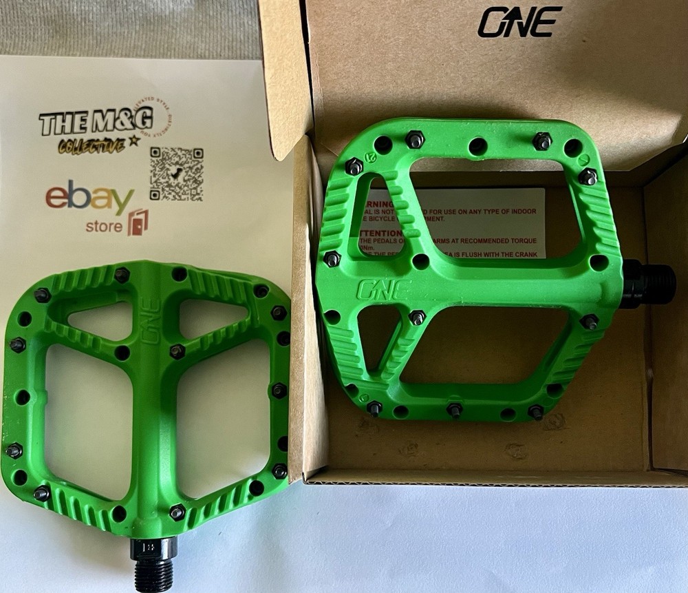 OneUp Components Composite Platform Pedals (pair) - Green - New in Box