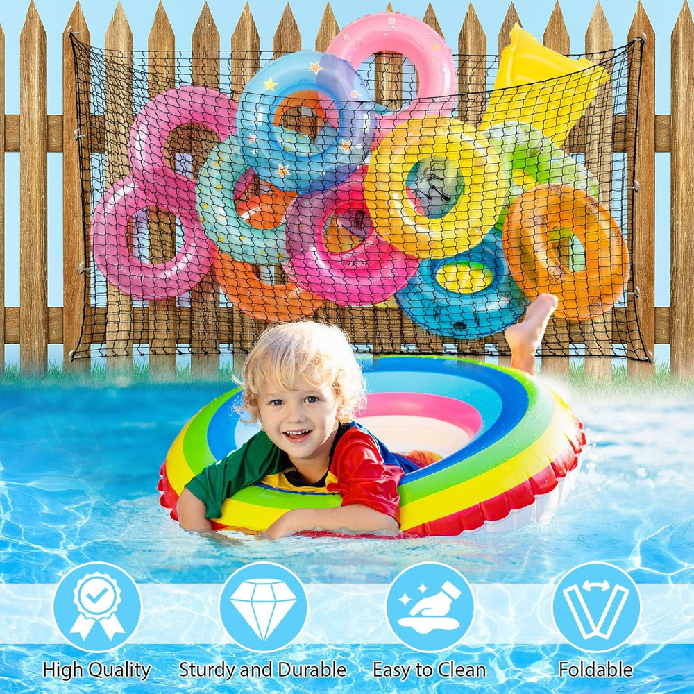 1/2/4 Pcs Pool Float Storage Bag Various Sizes Adjustable Swimming Pool Inflatab