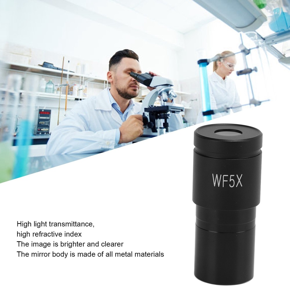 WF5X Microscope Eyepiece General Purpose High Definition Biological Type Wide