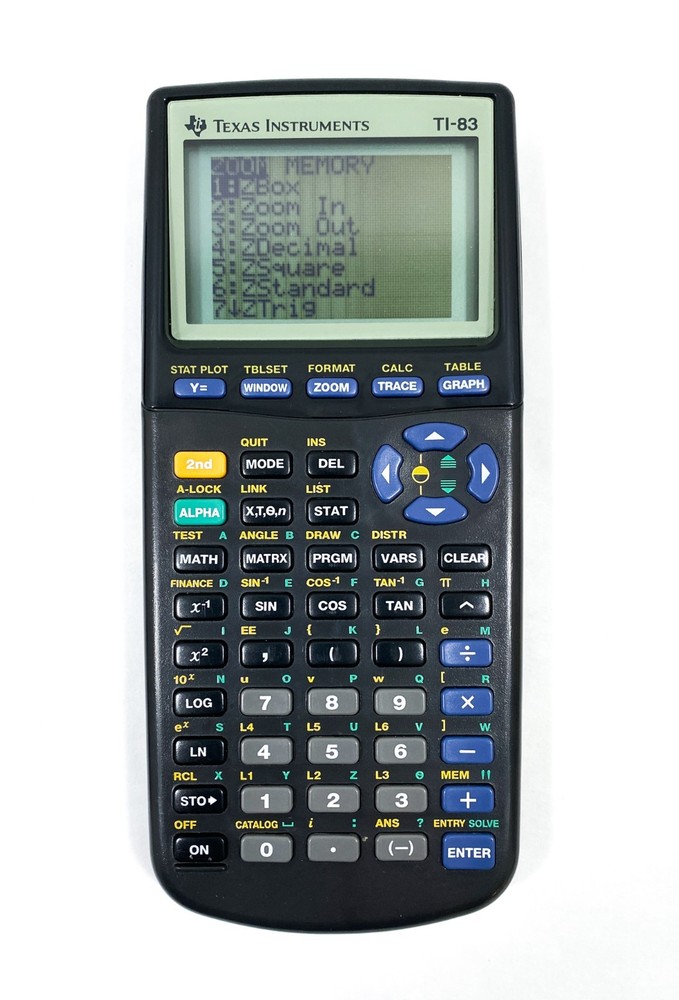 Texas Instruments TI-83, TI-83 PLUS, TI-84 PLUS Silver, TI-84 PLUS (2X) 4/5 Test