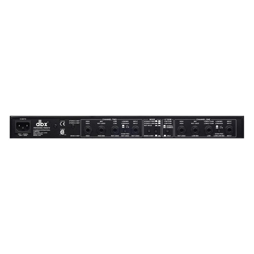 DBX 234S Professional Crossover Stereo 2 / 3 Way, Mono 4 Way