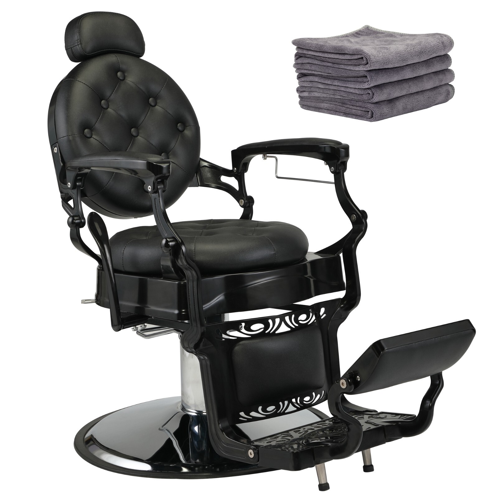 Vintage Heavy Duty Hydraulic Barber Chair Recline All Purpose Beauty Salon Chair