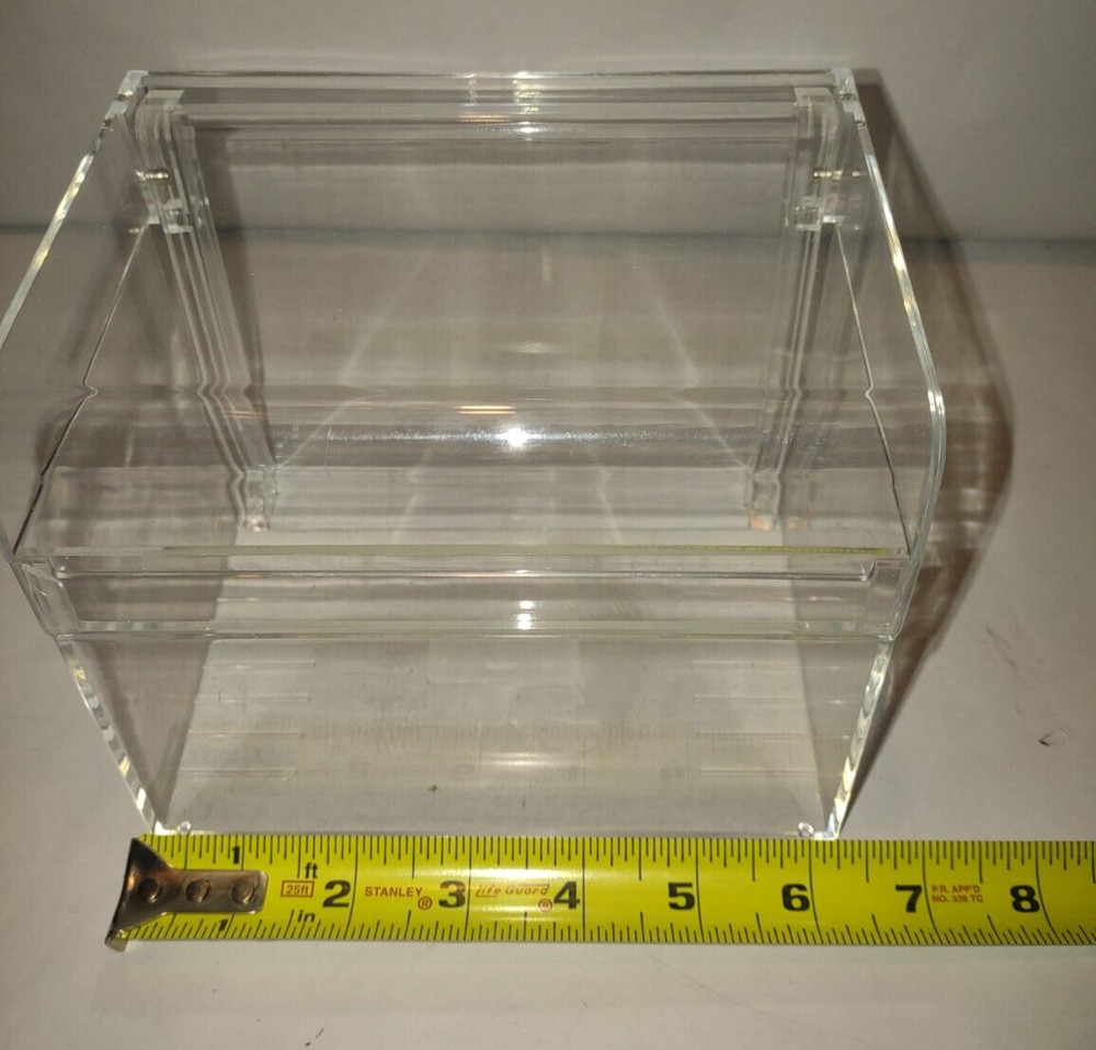 Clear Acrylic Multi-Purpose Holder with Hinged Lid