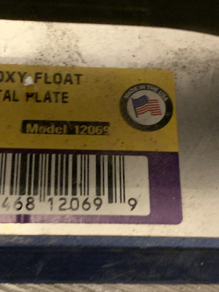 Tile Perfect Polyproxylene Epoxy Grout Float Metal Plate with Soft grip Handle