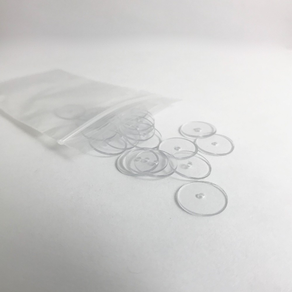 Ear Lift Earring Support, Magic Backs, Plastic Disk Earring Lifters - 2 Pairs
