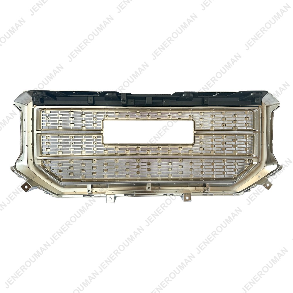 Chromed Grille For 2016-2018 GMC Sierra 1500 Base SLE Front Bumper Upper Grill