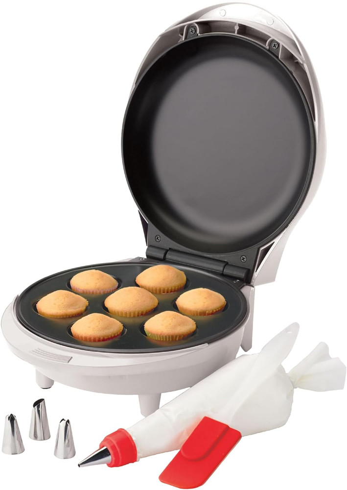 Mini Cupcake Factory, with Nonstick Surface, Mini Cupcake Machine with Cool Touc