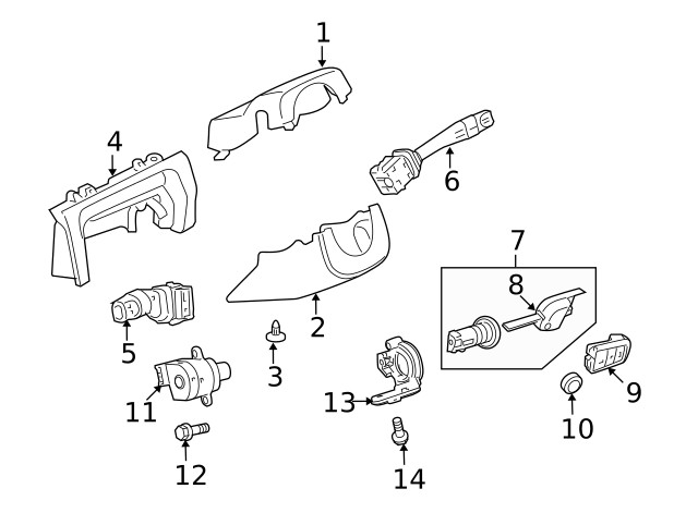 Genuine GM Door Lock and Ignition Key 92281663