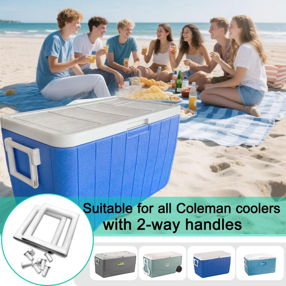 Cooler Handle Replacement Kit for Coleman Xtreme & 2-Way,Double-Layer Durable...