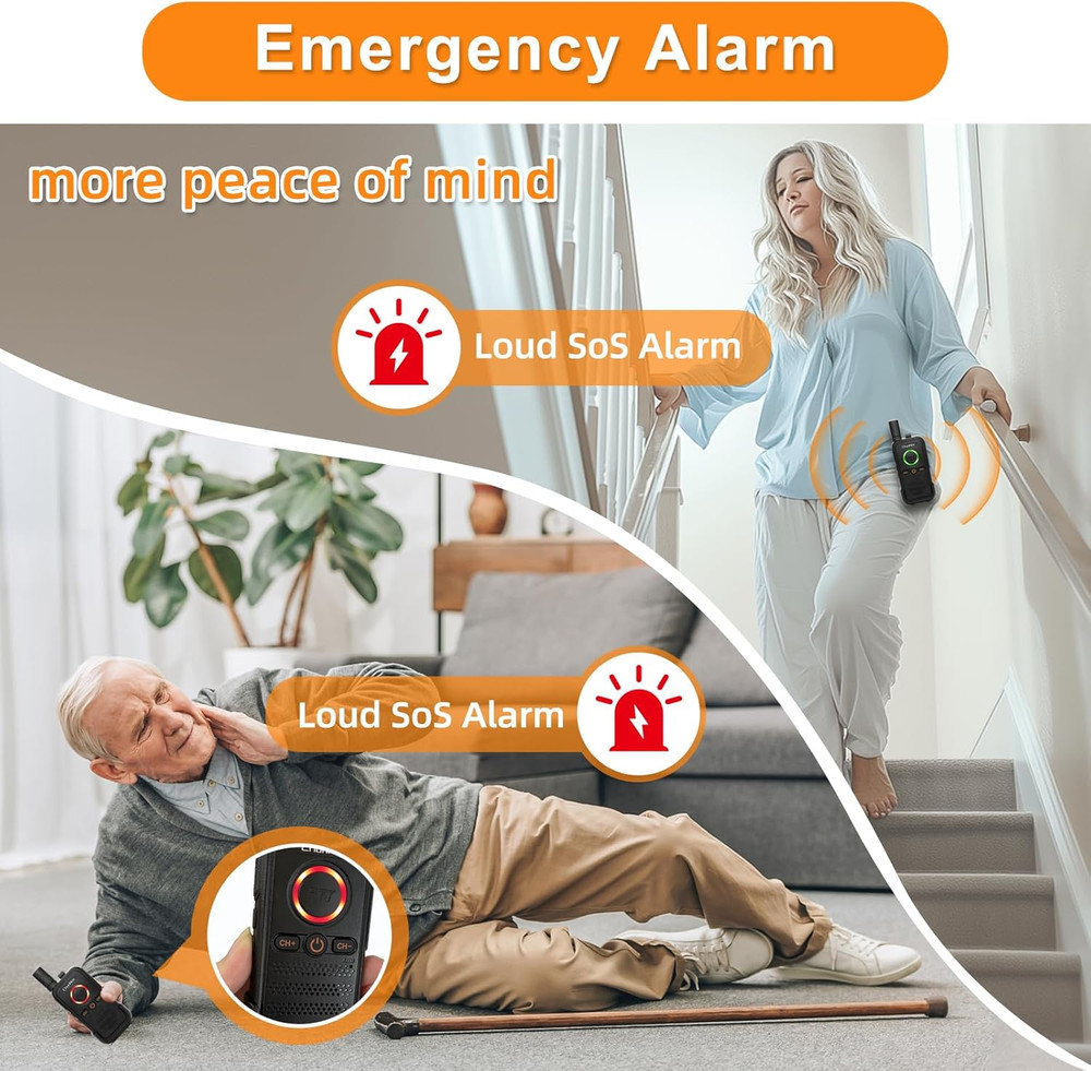 ChunHee Wireless Intercom System for Home Caregiver Pager Intercom for Elderly w