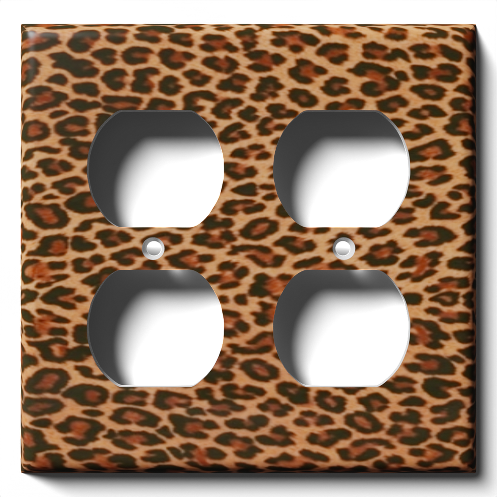SnazzySwitch Leopard Print Decorative Light Switch Plate Cover