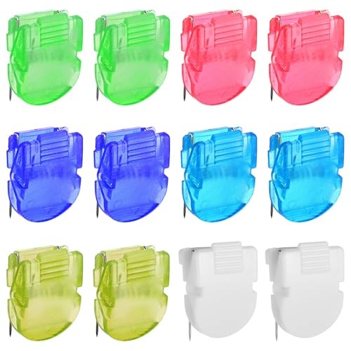 12 Pcs Cubicle Clips for Fabric Walls, Plastic Cubicle Hooks for Fabric Walls