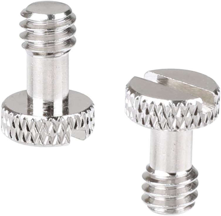 Camera Screw with 1/4"-20 & 3/8"-16 for Quick Release 1, Silver