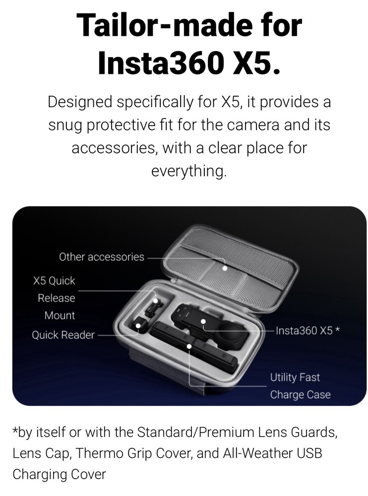 Original Insta360 X5 Carry Case