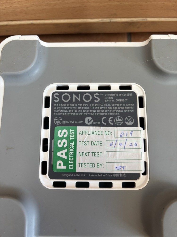 Sonos Connect:Amp White No Controller Tested & Working