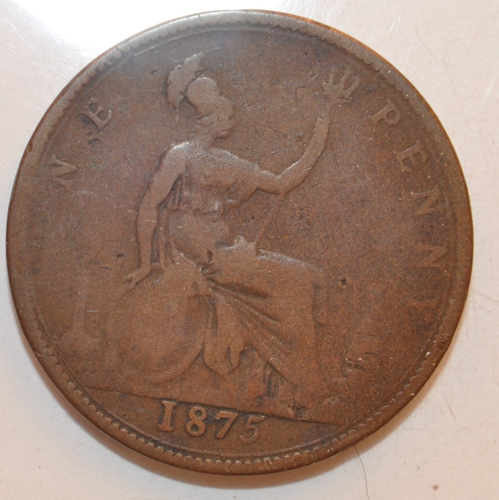 1875 Great Britain  Penny