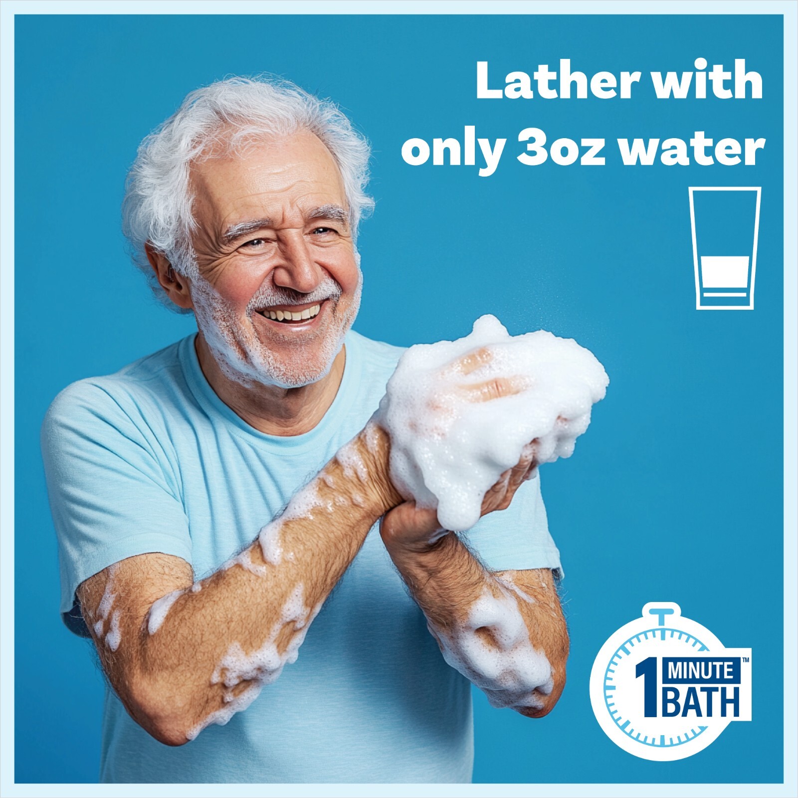 Scrubzz Disposable Rinse Free Bathing Sponges - Lavender, 75 Count