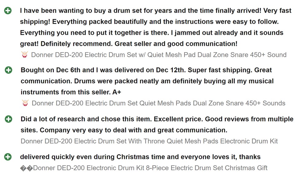 🥁 Donner DED-200 Lite Electric Drum Set