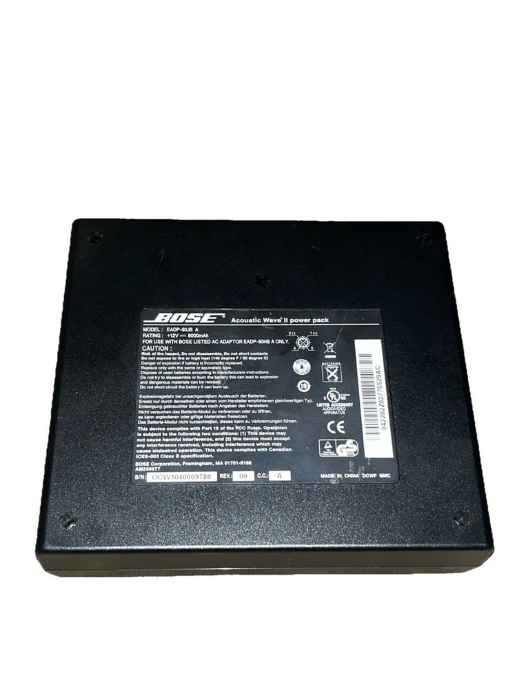Bose EADP-60JB-A Acoustic Wave II Power Pack Untested OEM Replacement