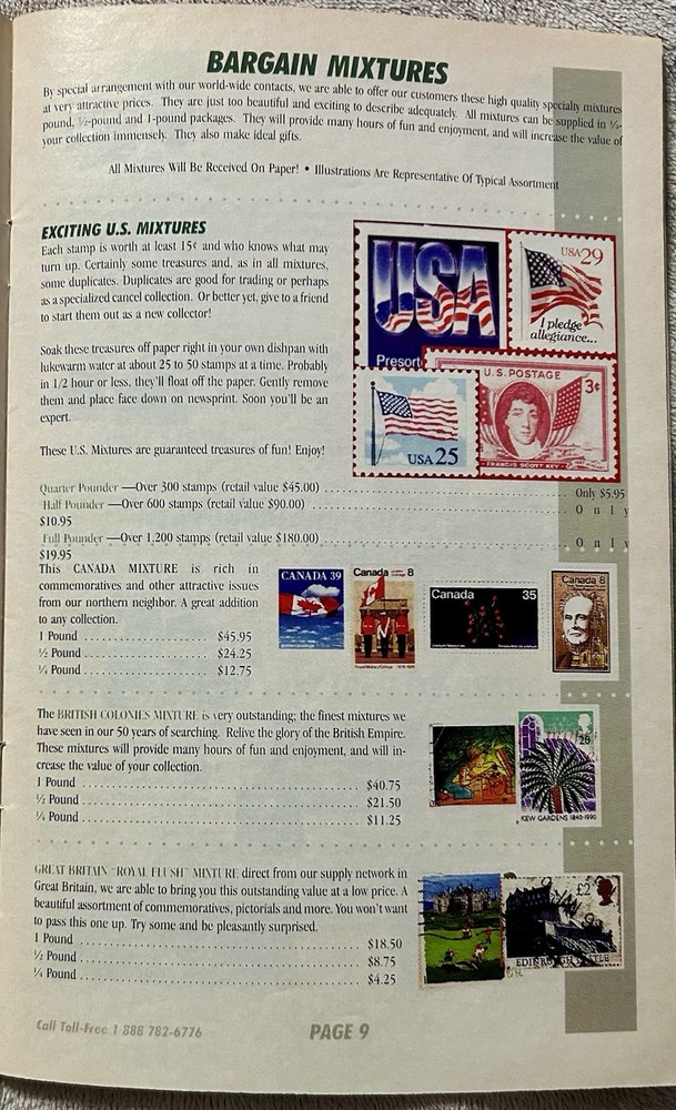 VINTAGE FALCON STAMP COMPANY 1996 CATALOG - 42 PAGES