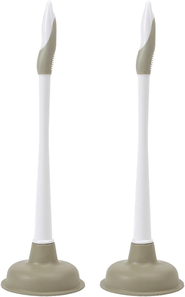 2-Pack Sink Plunger Basic Plunger (2506) – Natural Rubber Bathroom Plunger wit