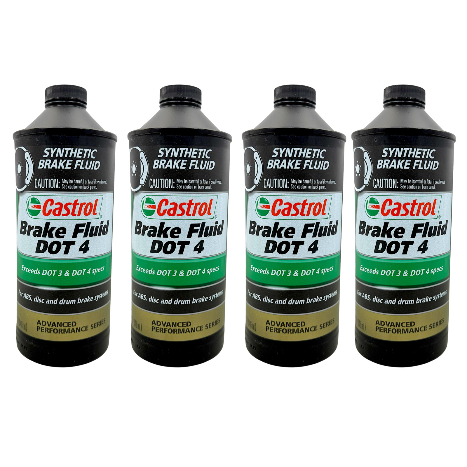 Castrol 12614 Dot 4 Synthetic Brake Fluid, 1 Quart (946ml)