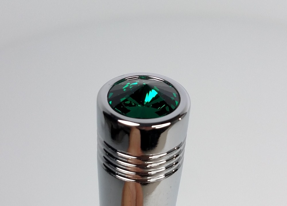 (Set/20) Green Crystal Chrome Toggle Switch Extensions- Freightliner 2-1/4" Long