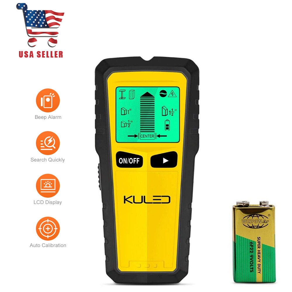 Stud Finder, 5 in 1 Multi-Function Wall Stud Sensor Detector with LCD Display