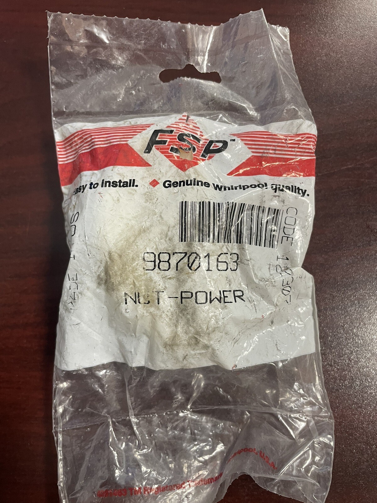 Whirlpool Compactor Power Nut Kit Wp9870163