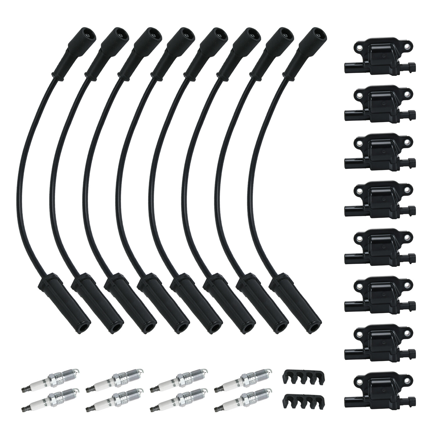 Spark Plugs And Wire And Coil Packs Ignition Coil Set For GM 4.8 5.3 6.0 6.2 7.0