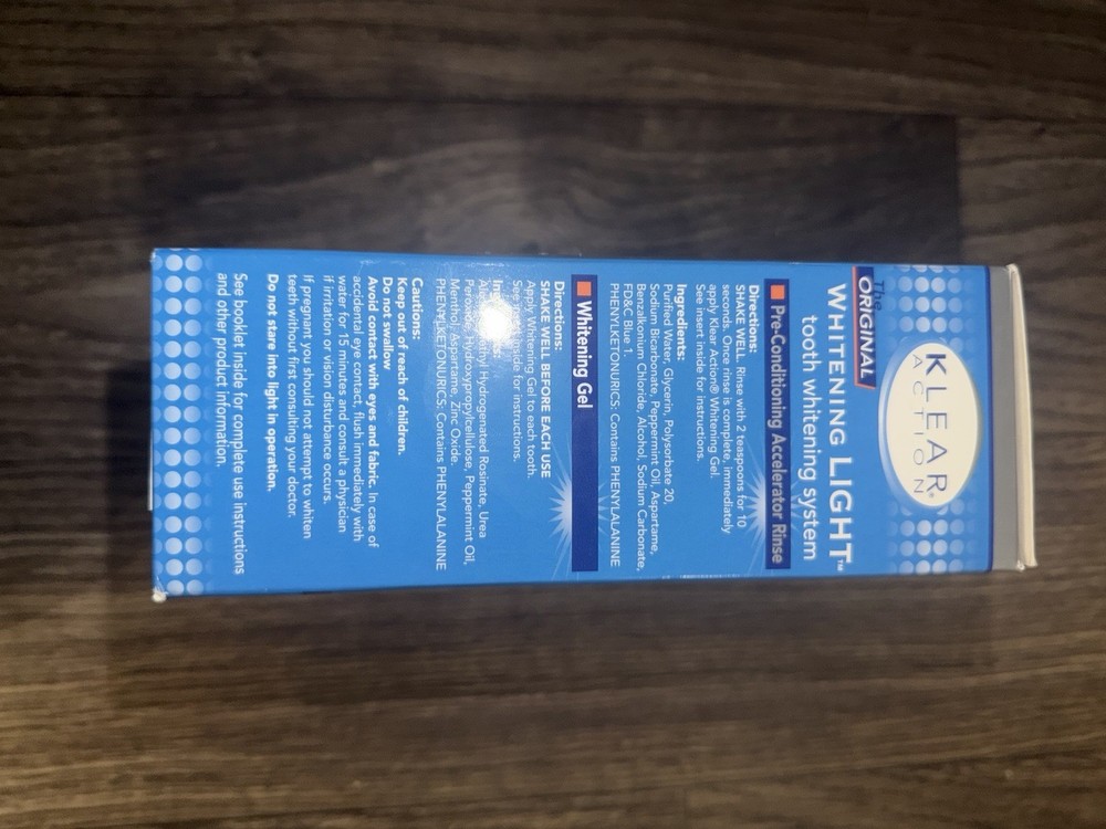 Klear Action The Original Activating Whitening Light System - Tested & Working