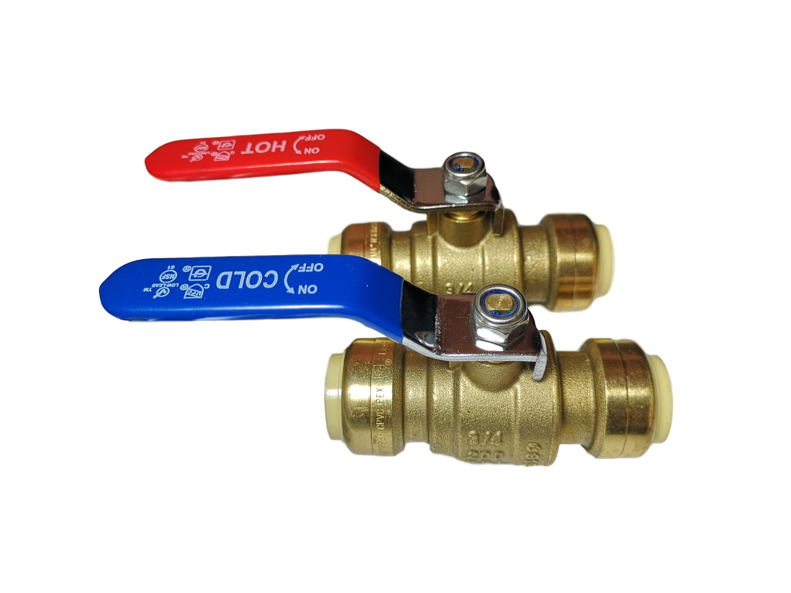 10 Pack XFITTING. 3/4" Push Fit Ball Valve Hot and Cold, , 28-2-3&4=10