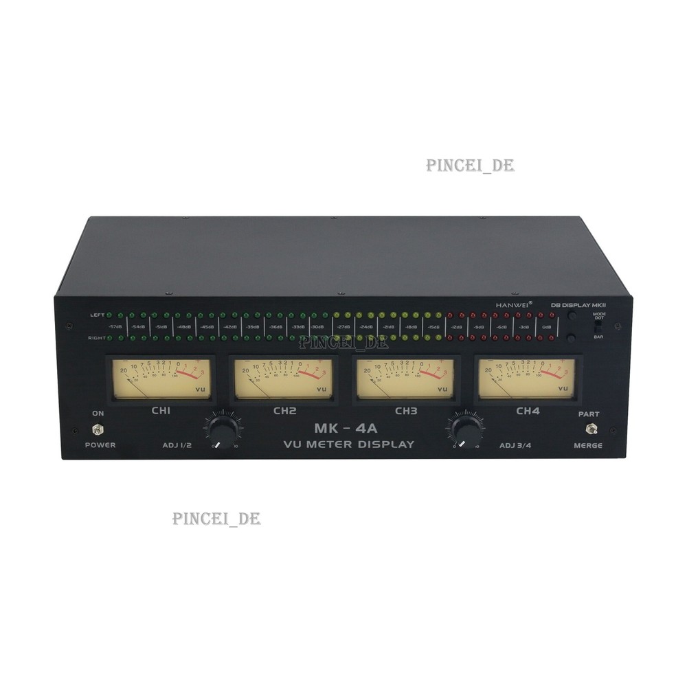 MK-4A 3U 4 VU Meter Display High Performance Level Meter for Audio Amplifier