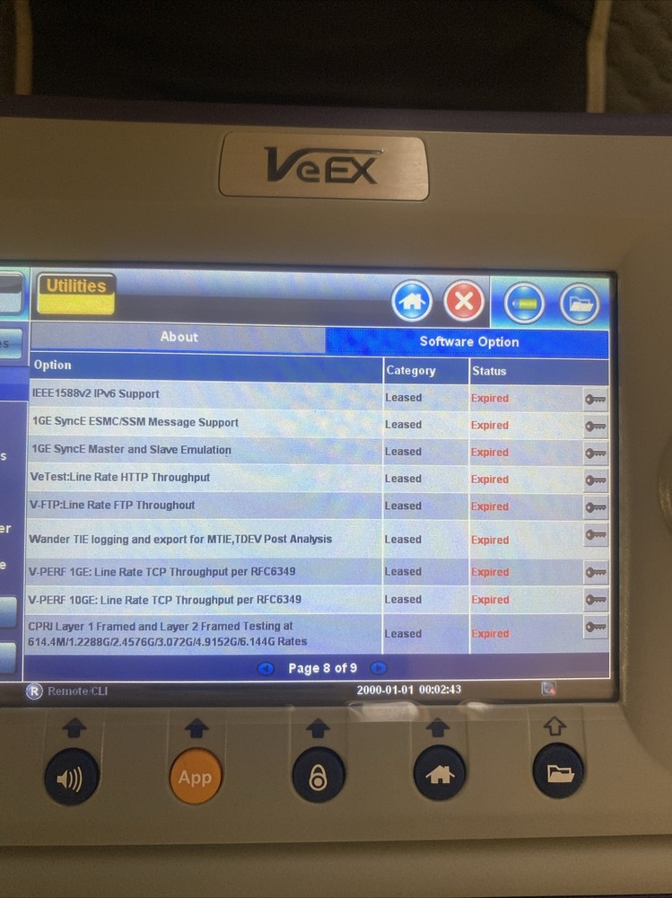 VeEX RXT RXT-3000 Combo Test Module