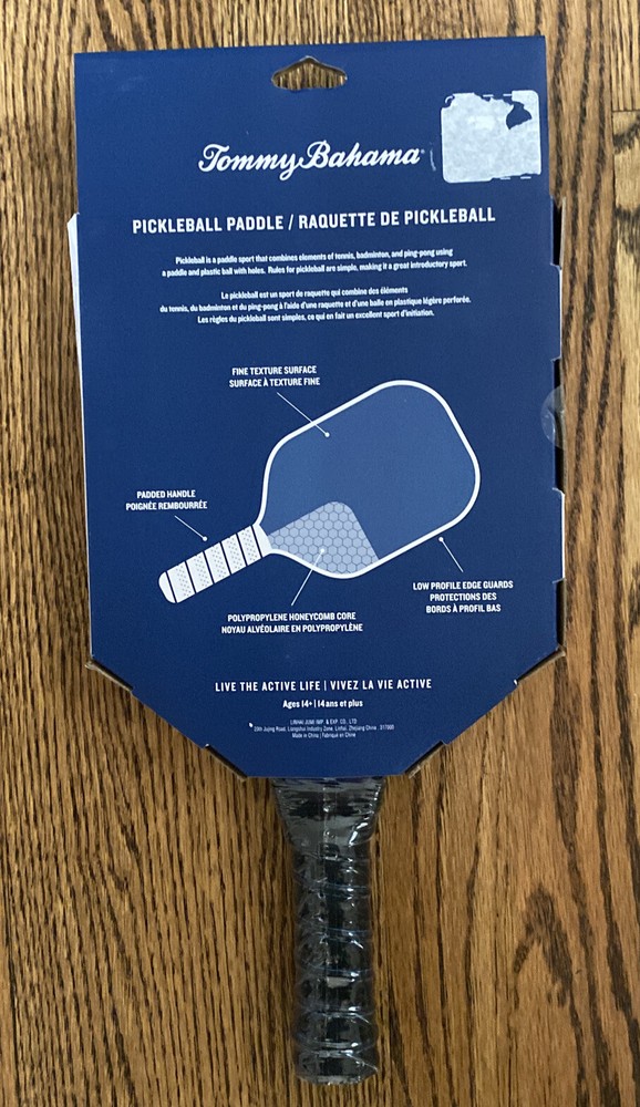 New! Tommy Bahama Pickleball Paddle Tropical Pattern