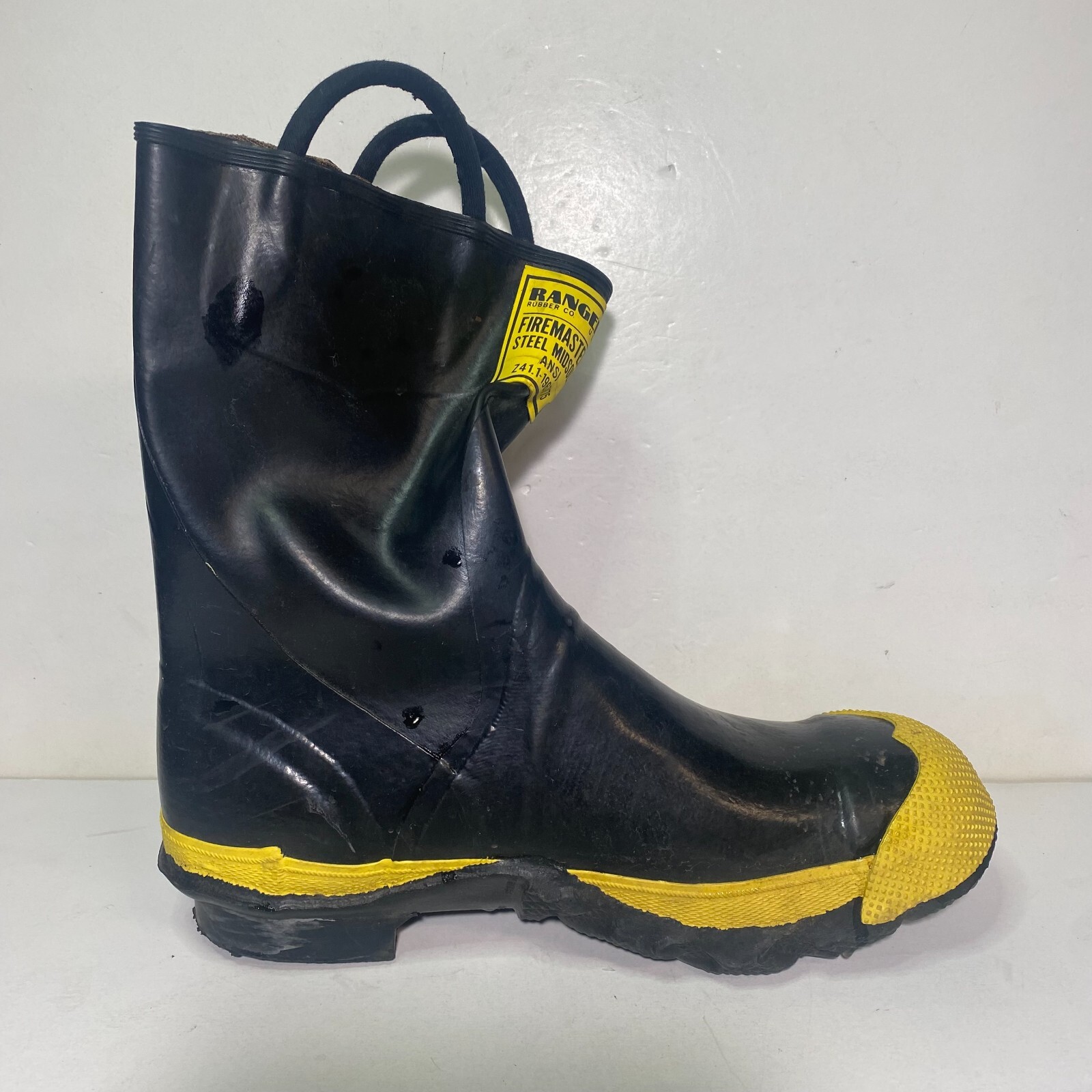 Ranger Rubber Co Firemaster Steel Midsole Boots Size 10 12" High USA