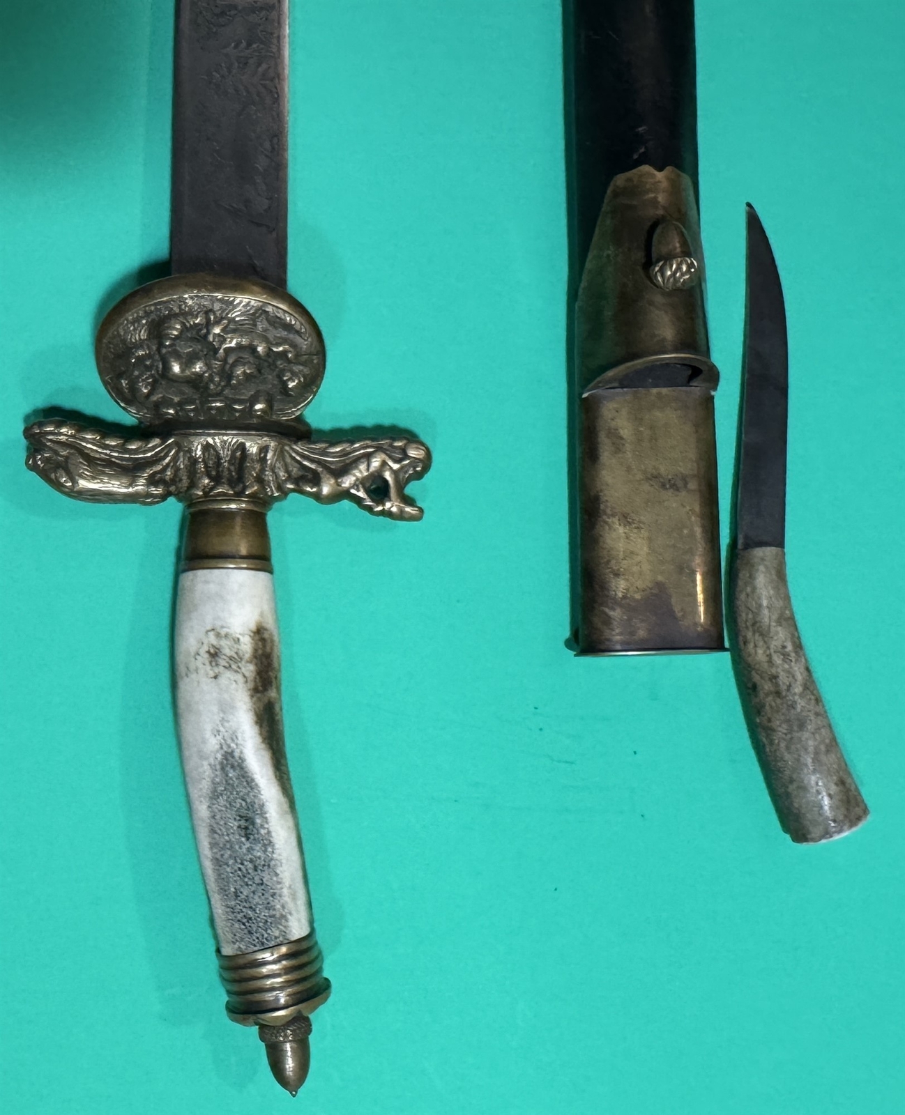 German Hunting Sword, Scabbard, Weyersberg & Co Solingen �Waidmannsheil�