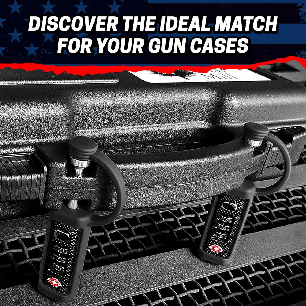 TSA Approved Gun Case Lock – Durable, Cut-Resistant Security TSA Locks for Gun,