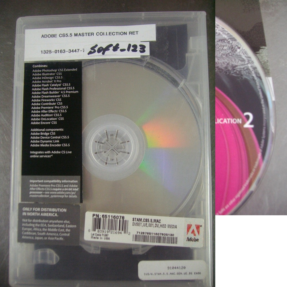 Adobe Creative Suite 5.5 CS5.5 Master Collection For MAC OS Full DVD Version