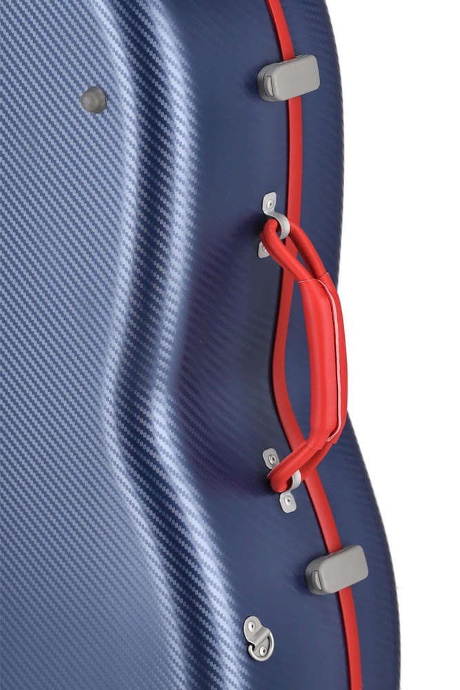 GEWApure cello case polycarbonate, model FUN, blue-red