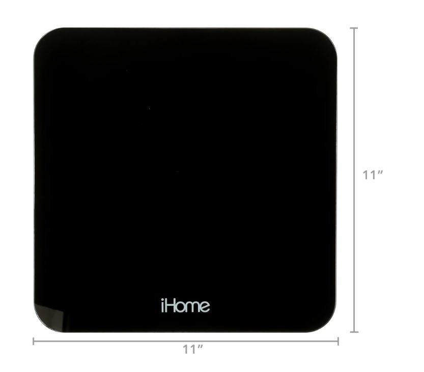 Digital Battery Powered Bathroom Scale 397 lbs FSA and HSA Eligible, Black