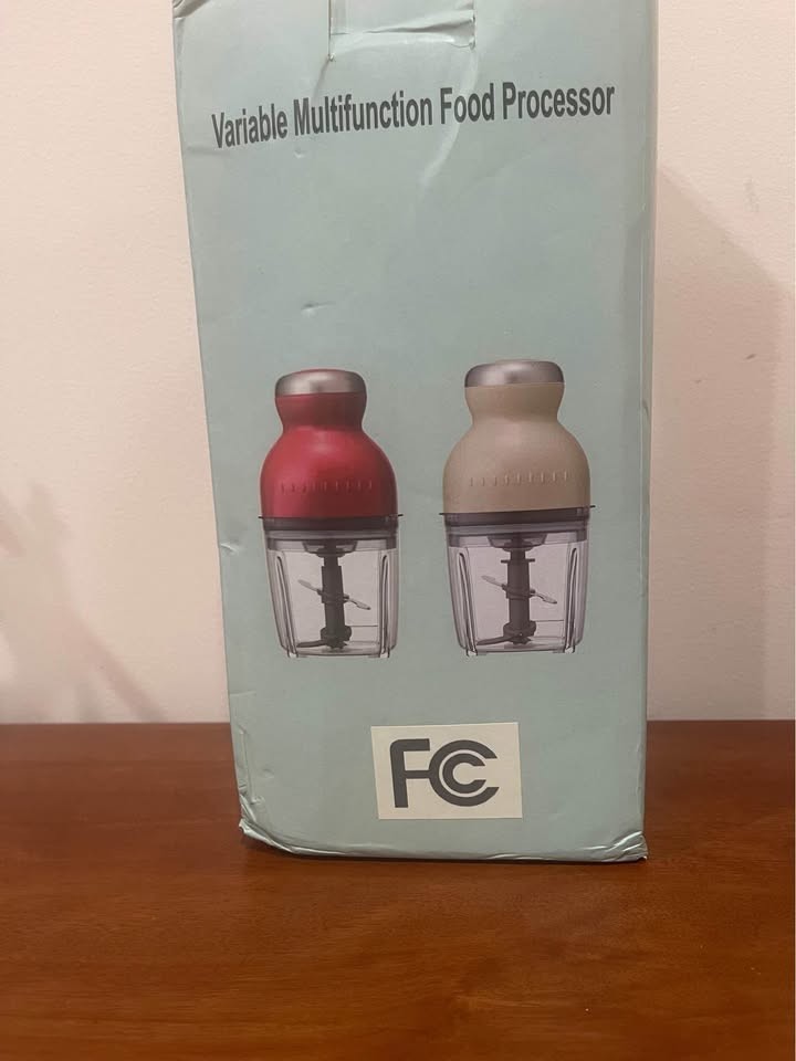 Variable Multifunction Food Processor, Red