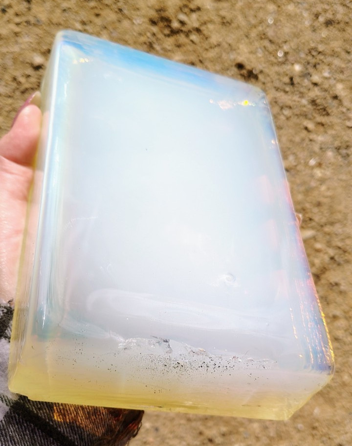 Opalite Glass Opal LARGE Block Rough Flint Knapping 3.8#