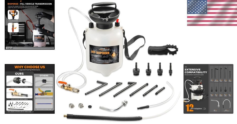 Effortless 3L Manual Fluid Transfer Pump Kit for Smooth Transmission Fluid Flow