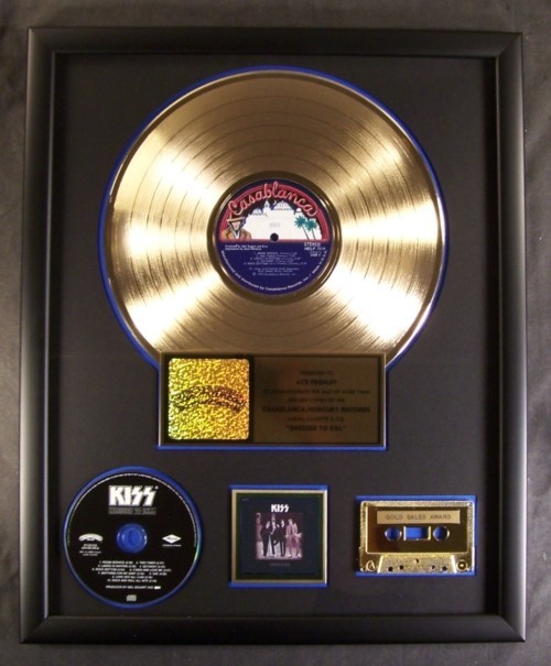 KISS Dressed To Kill LP Cassette CD Gold Non RIAA Record Award Casablanca