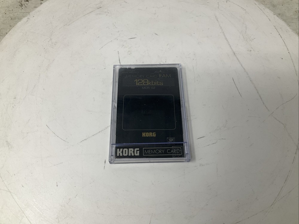 Korg MCR-02 Memory Card 128kbits 128 Kbits RAM with Plastic Case Used Read