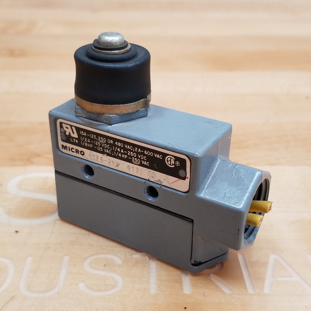 Micro Switch BZE6-2RN Limit Switch, 15A 125/250/480VAC - USED