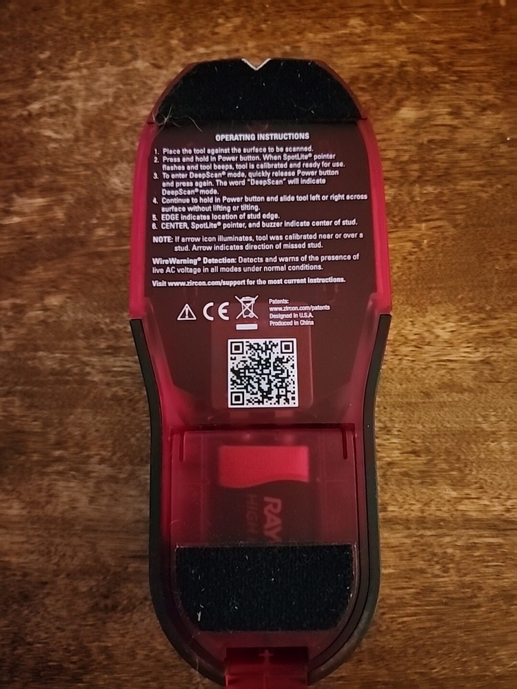 Zircon StudSensor HD70 Stud Finder Multiscanner Center Finding