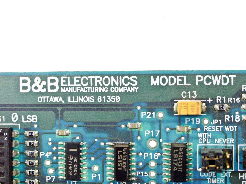 B&B Electronics PCWDT Watch Timer Card for Reset Pins 3719R1 8-Bit ISA